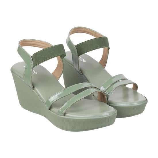 Women Green Casual Sandals