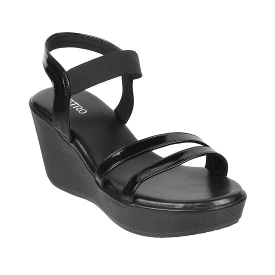 Women Black Casual Sandals