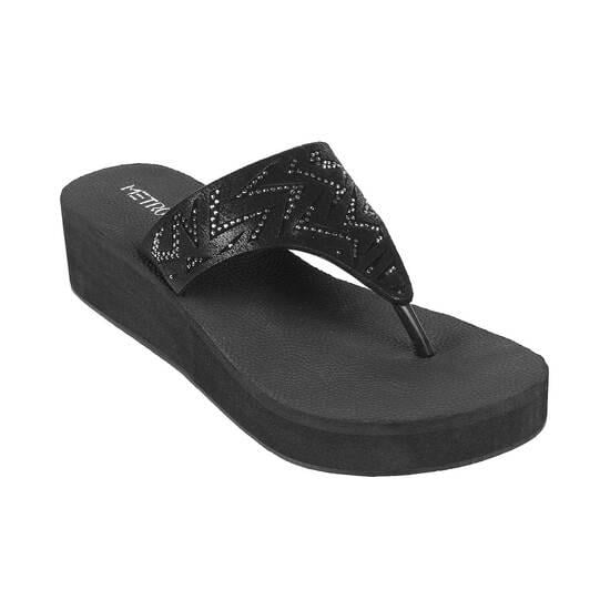 Women Black Casual Sandals