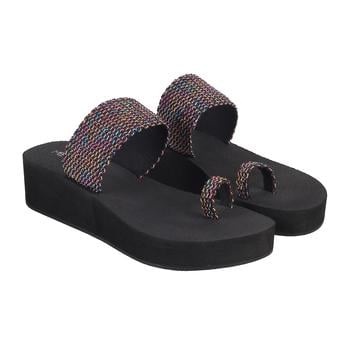 Metro Women Black Casual Slip Ons(SKU: 34-130-11-36)