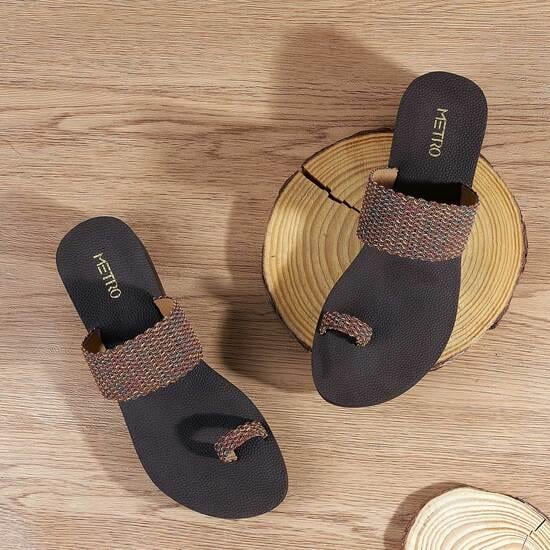 Women Brown Casual Sandals