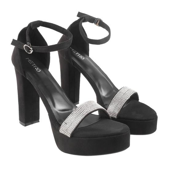 Women Black Party Sandals