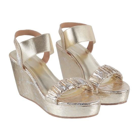 Women Gold Casual Sandals