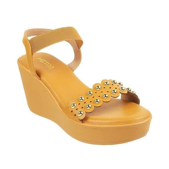 Women Yellow Casual Sandals