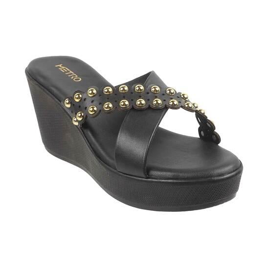 Women Black Casual Sandals