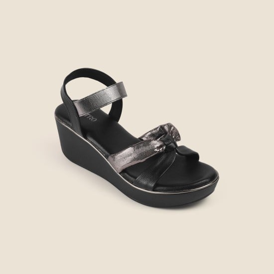Women Black Casual Sandals