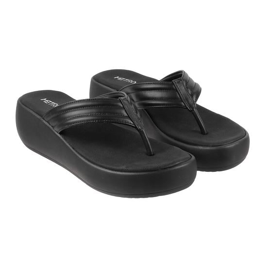 Women Black Casual Slip Ons