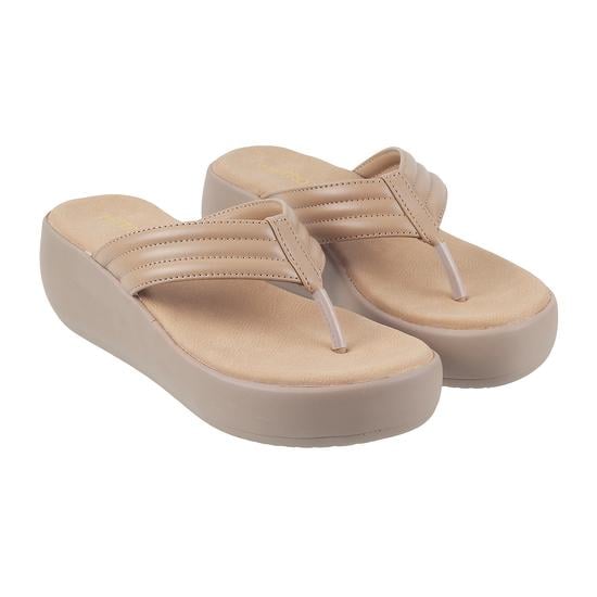 Women Beige Casual Slip Ons