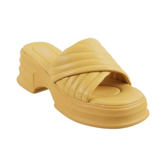 Women Yellow Casual Slip Ons