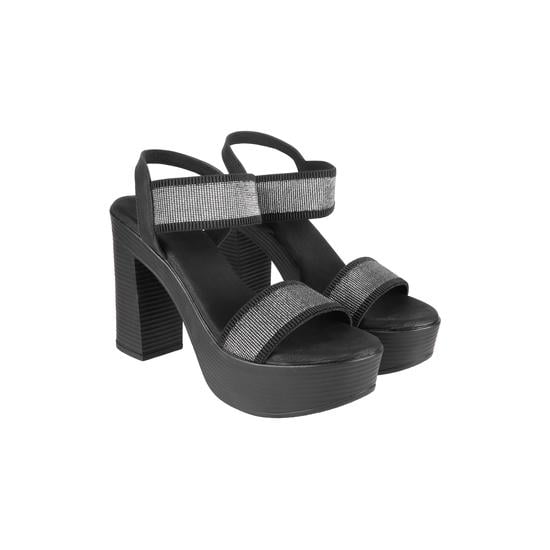 Women Black Party Sandals