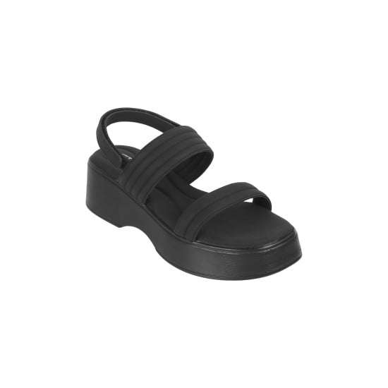 Women Black Casual Sandals