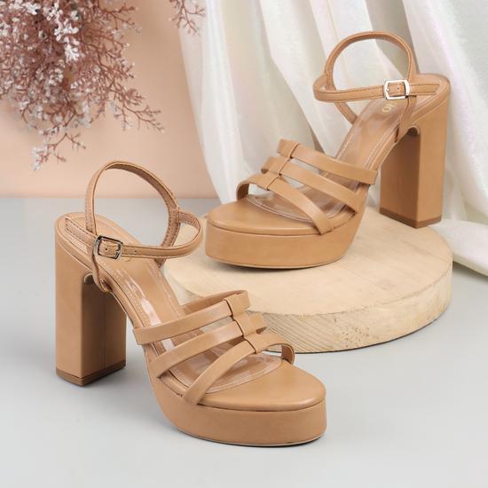 Women Beige Casual Sandals