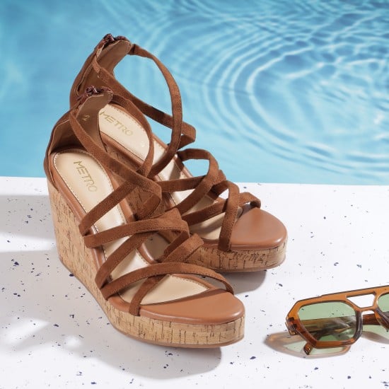 Women Tan Casual Sandals
