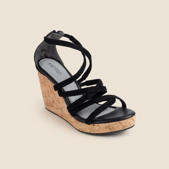 Women Black Casual Sandals