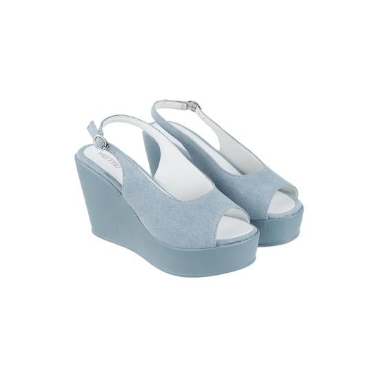 Women Blue Casual Sandals