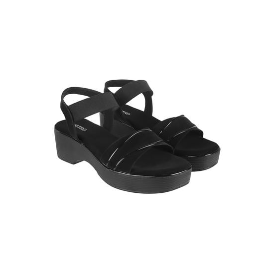 Women Black Casual Sandals