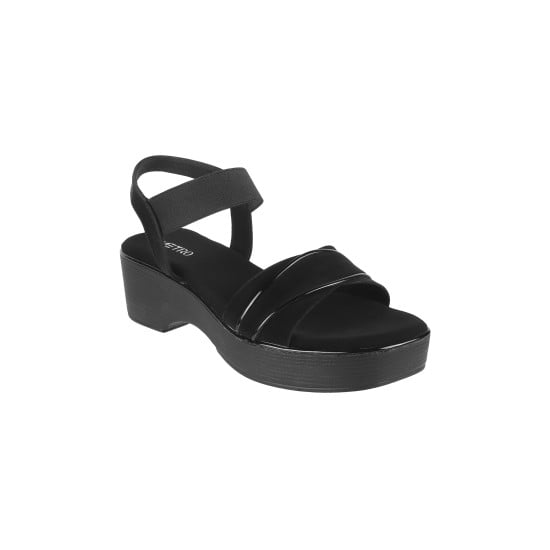 Women Black Casual Sandals