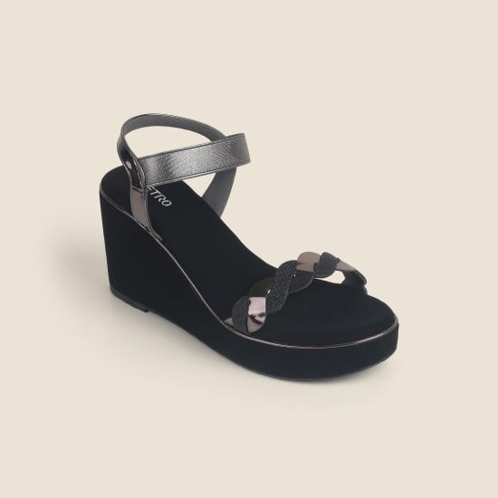 Women Black Casual Sandals