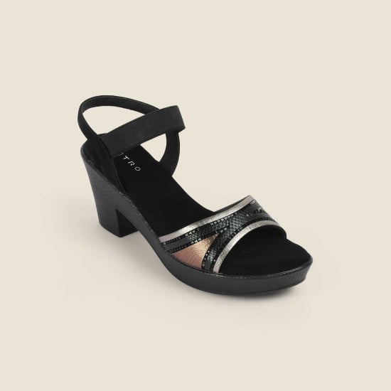 Women Black Casual Sandals