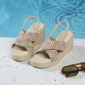 Metro Women Beige Casual Sandals(SKU: 34-376-20-36)