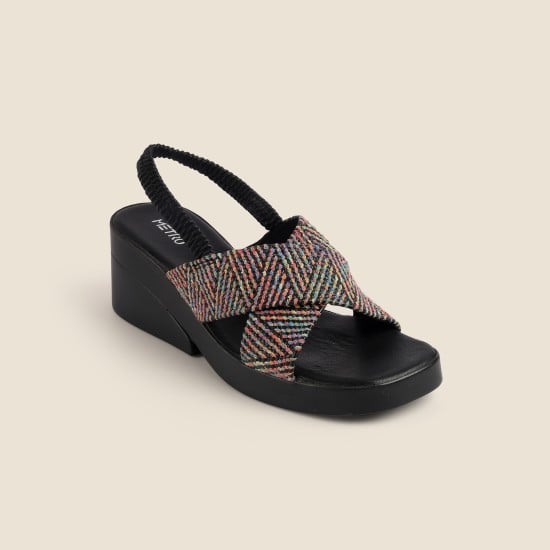 Women Black Casual Sandals