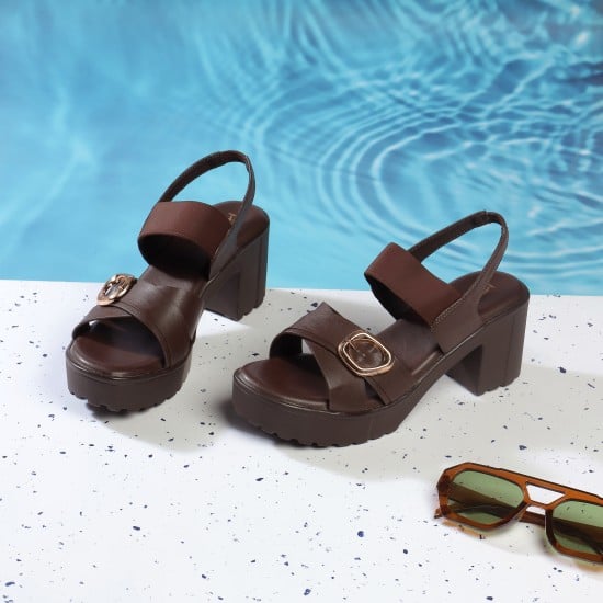 Women Tan Casual Sandals