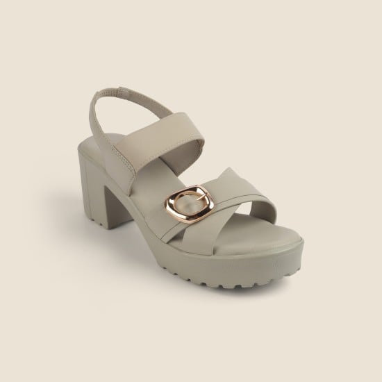 Women Beige Casual Sandals