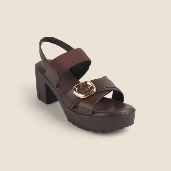 Women Tan Casual Sandals