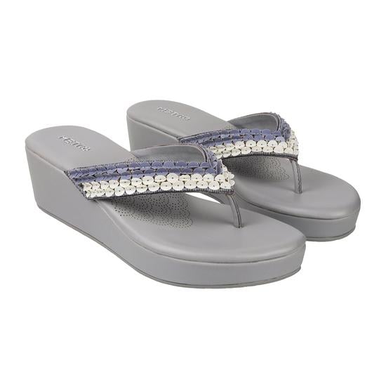 Women Grey Casual Slip Ons