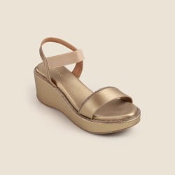 Women Antic-gold Casual Sandals