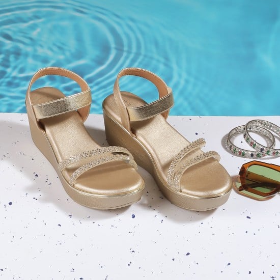 Women Beige Casual Sandals