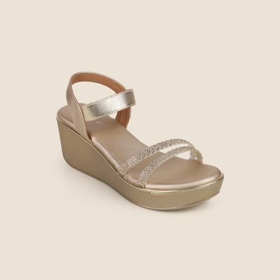 Women Beige Casual Sandals