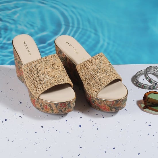 Women Beige Casual Slip Ons
