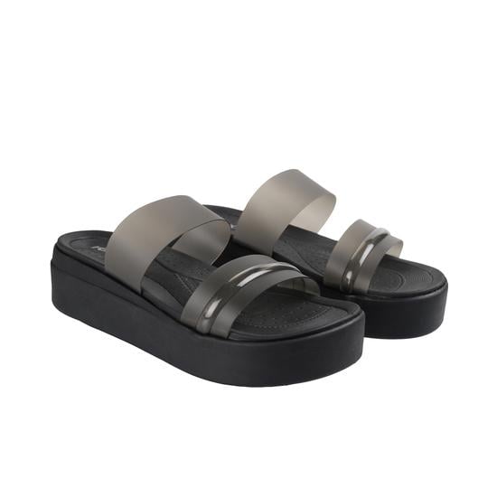 Women Black Casual Slip Ons