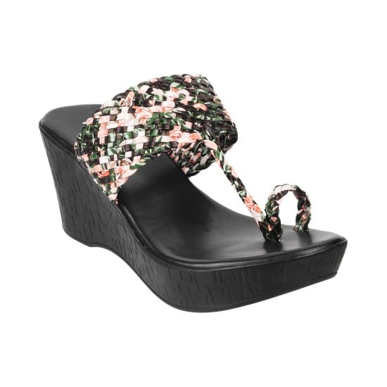 Women Black Casual Slip Ons