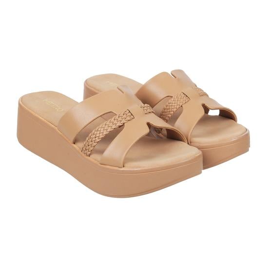 Women Beige Casual Sandals