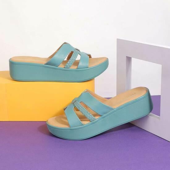 Women Blue Casual Sandals