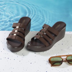 Women Brown Casual Slip Ons