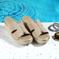 Women Beige Casual Slip Ons