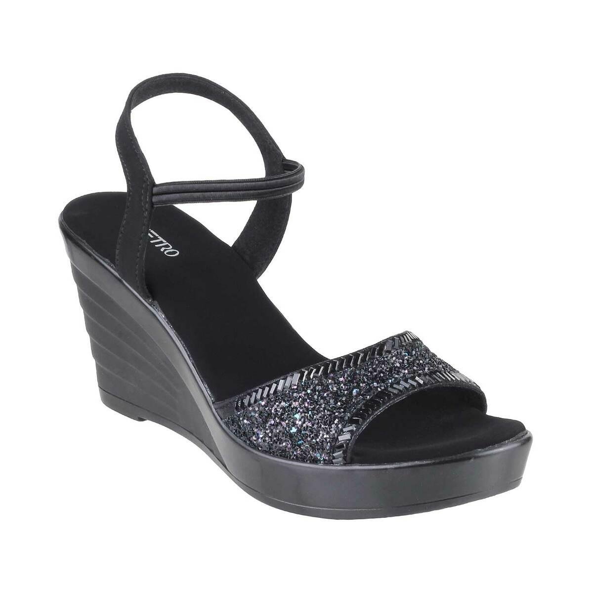 Buy Mochi Women Black Casual Sandals Online | SKU: 41-95-11-36 – Mochi Shoes