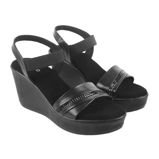 Women Black Casual Sandals