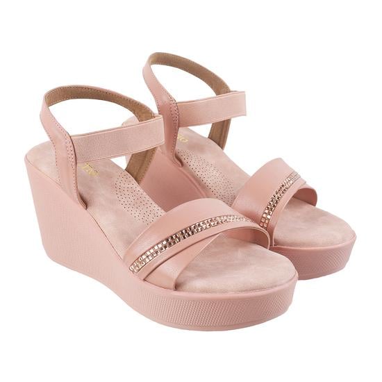 Women Peach Casual Sandals