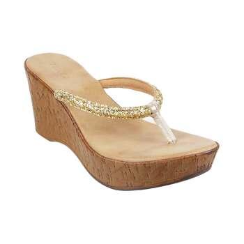 Mochi Gold Casual Slip Ons