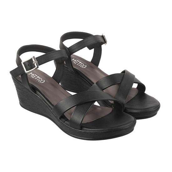 Women Black Casual Sandals