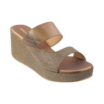 Mochi Antique-Gold Casual Slip Ons