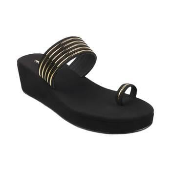 Mochi Gold Casual Slip Ons