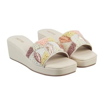 Metro Women Beige Casual Slip Ons(SKU: 34-9997-20-36)
