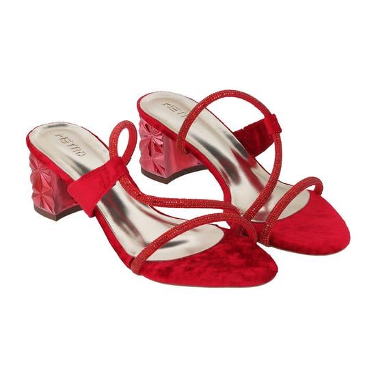 Women Red Party Sandals