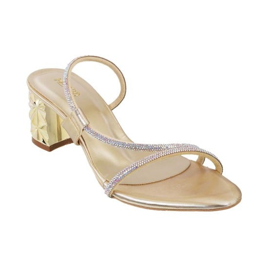 Women Gold Party Sandals
