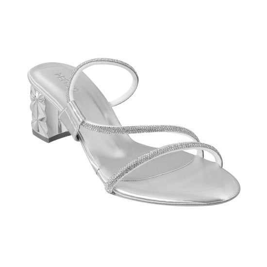Women Silver Party Sandals